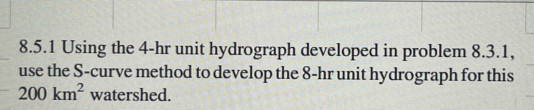 8 . 5 . 1 Using the 4 - hr unit hydrograph