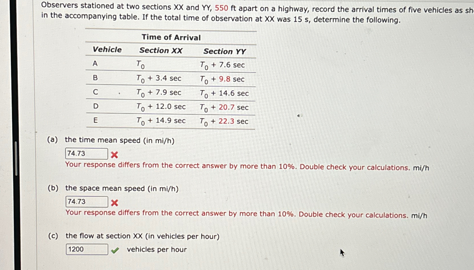Observers stationed at two sections x x and Y Y ,