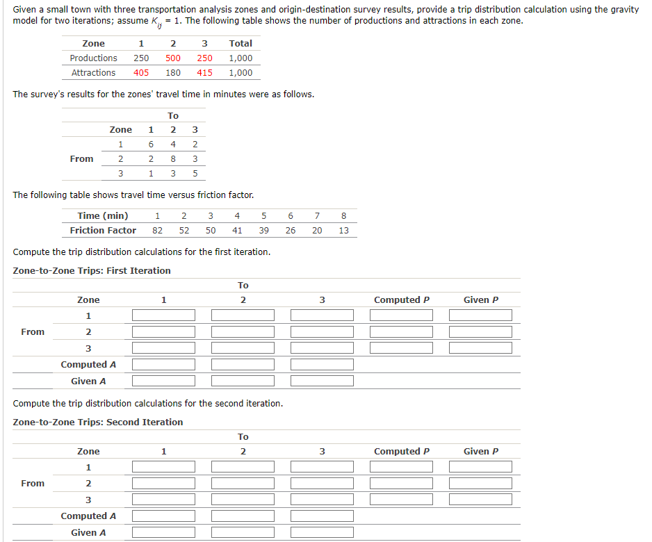 Given a small town with three transportation