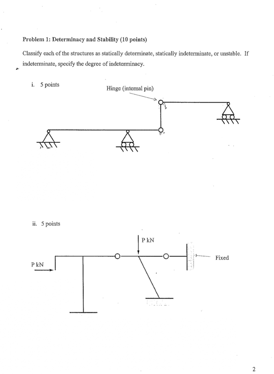 Problem 1 : Determinacy and Stability ( 1 0