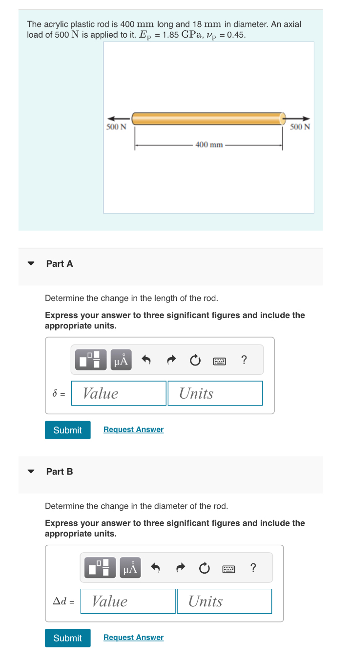The acrylic plastic rod is 4 0 0 m m long and 1 8