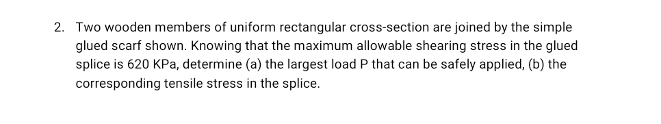 Two wooden members of uniform rectangular cross -