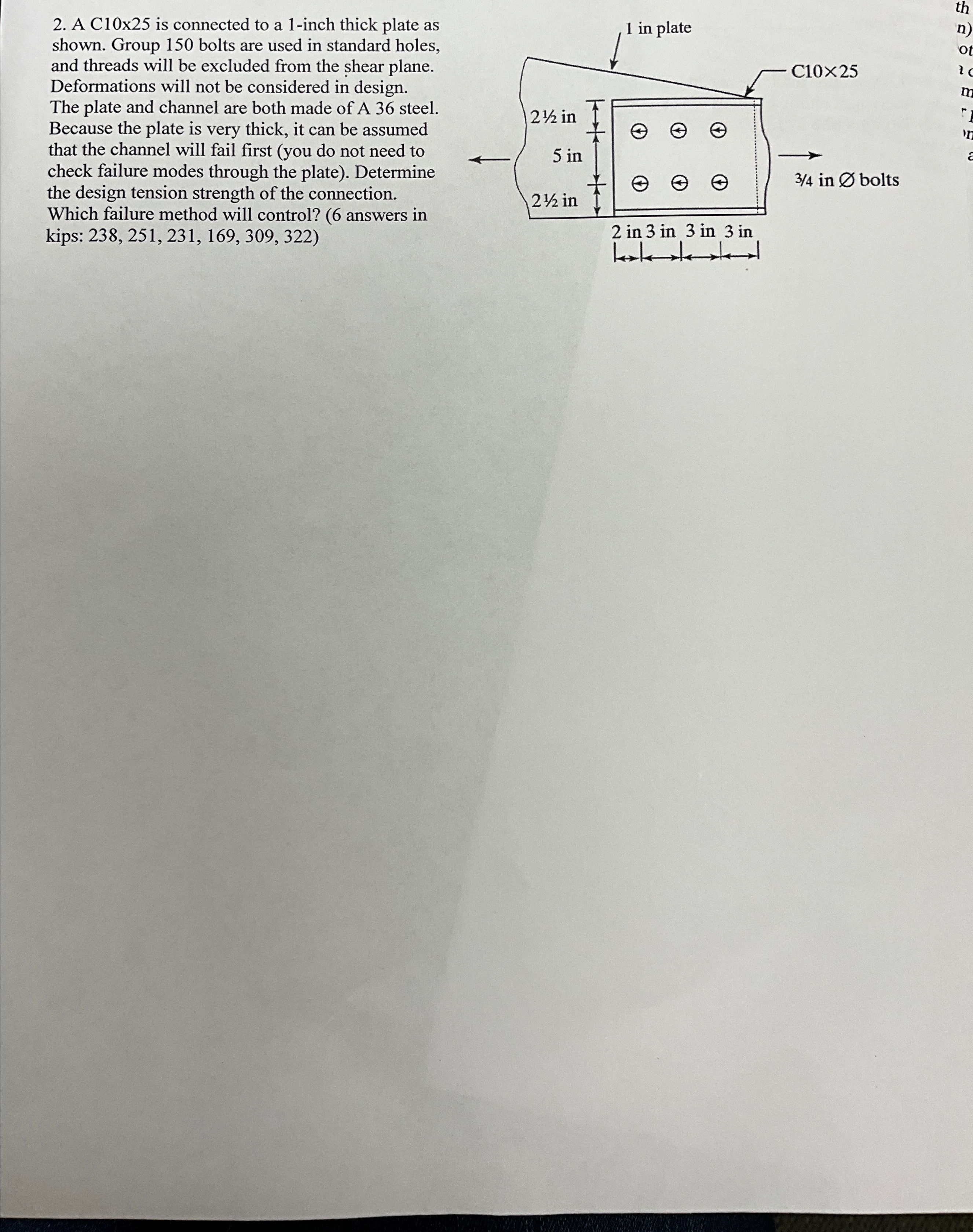 A C 1 0 2 5 is connected to a 1 - inch thick