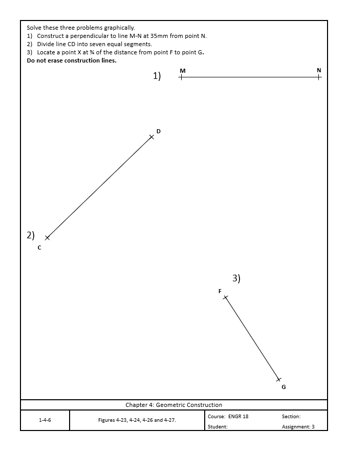 Solve these three problems graphically. Construct