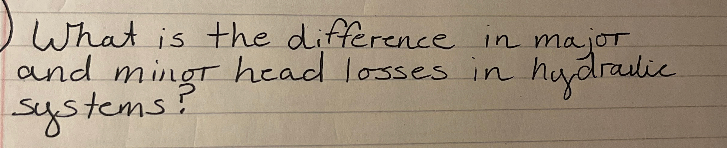 What is the difference in major and ming head