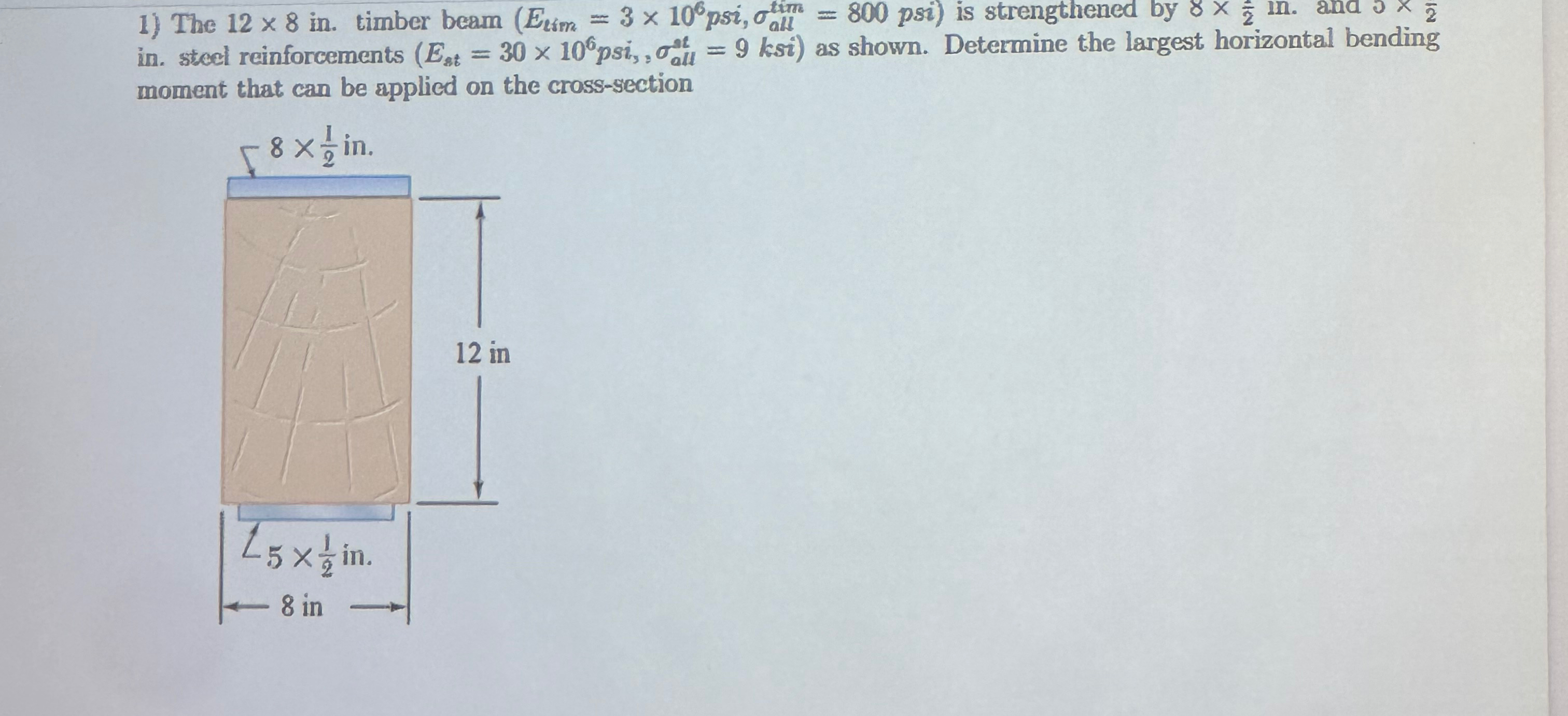 The 1 2 8 i n . timber beam