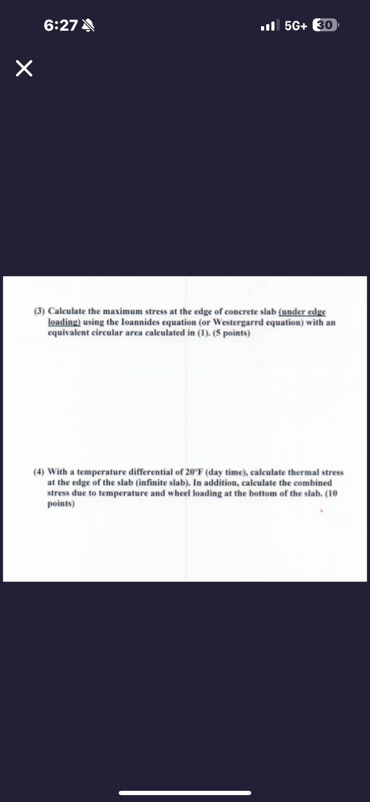 ( 3 ) Calculate the maximum stress at the edge of