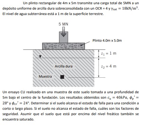 A 4 m x 5 m rectangular plinth transmits a total
