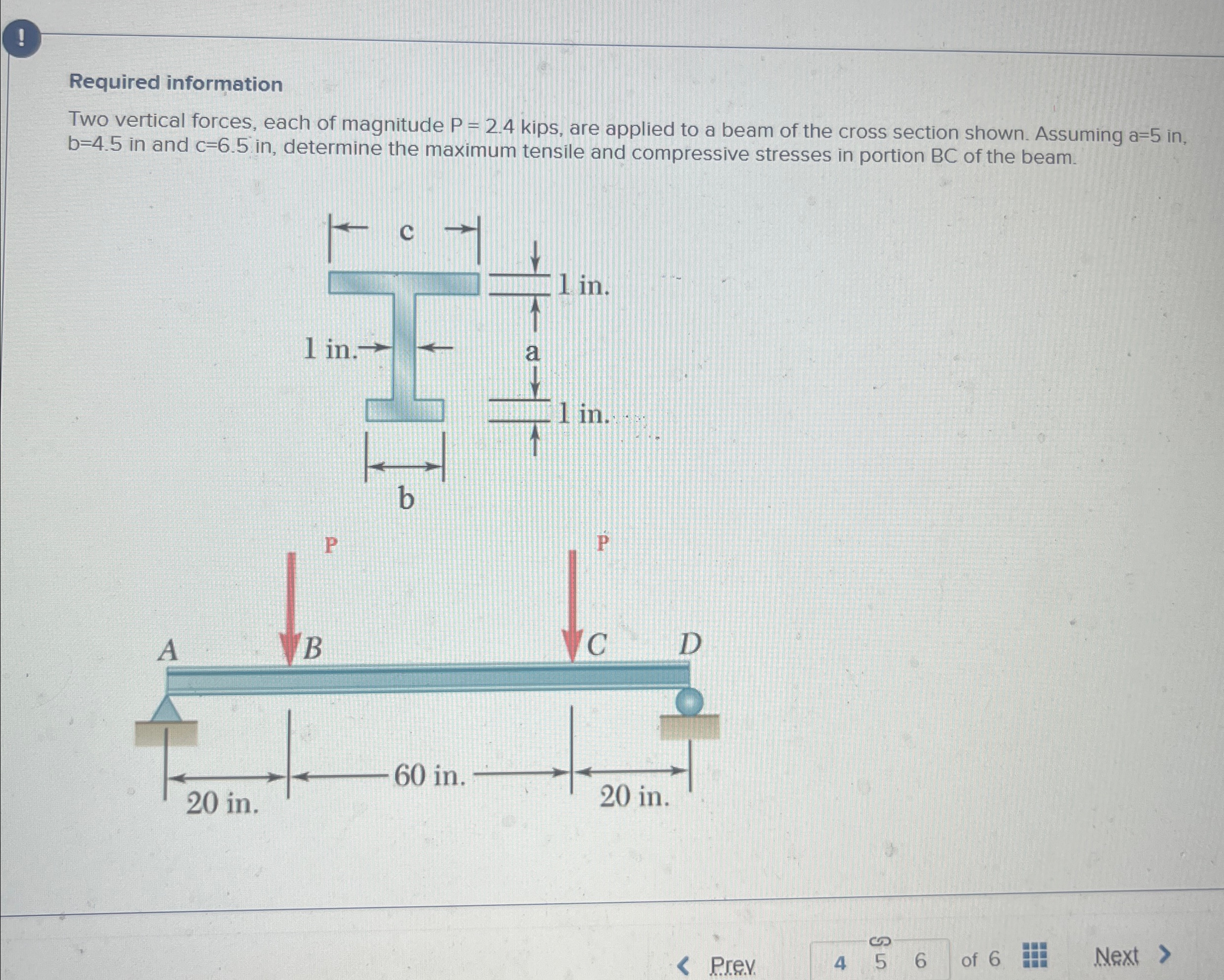 Subdividing the cross - section into the three