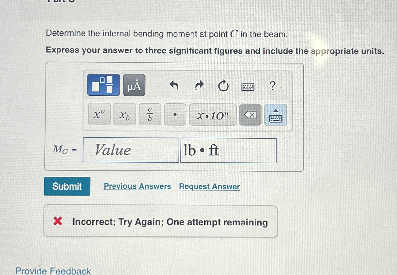 Consider the beam in the figure below. Take w = 2