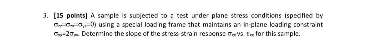 [ 1 5 points ] A sample is subjected to a test