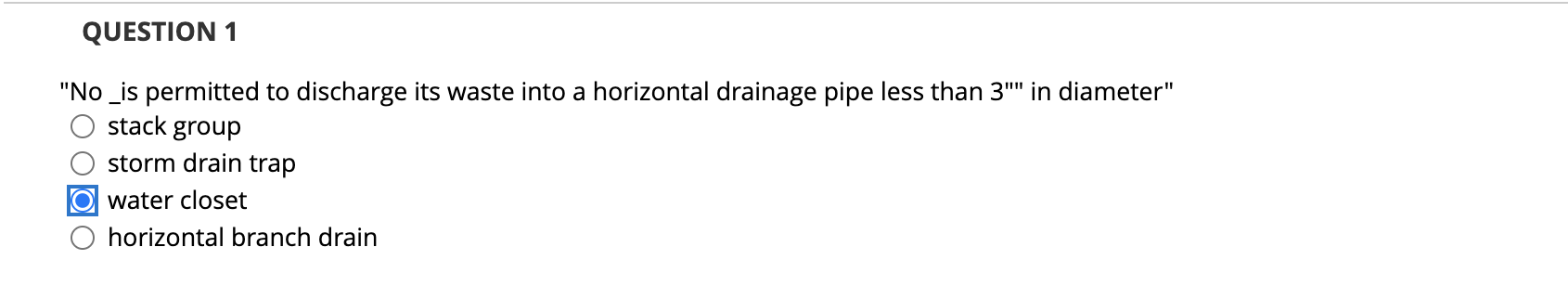 QUESTION 1 " No _ is permitted to discharge its