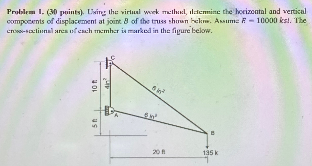 Problem 1 . ( 3 0 points ) . Using the virtual