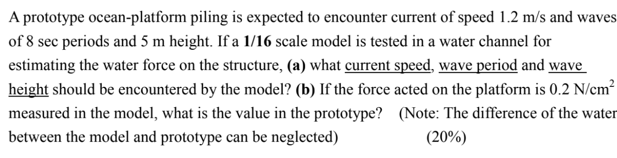 A prototype ocean - platform piling is expected