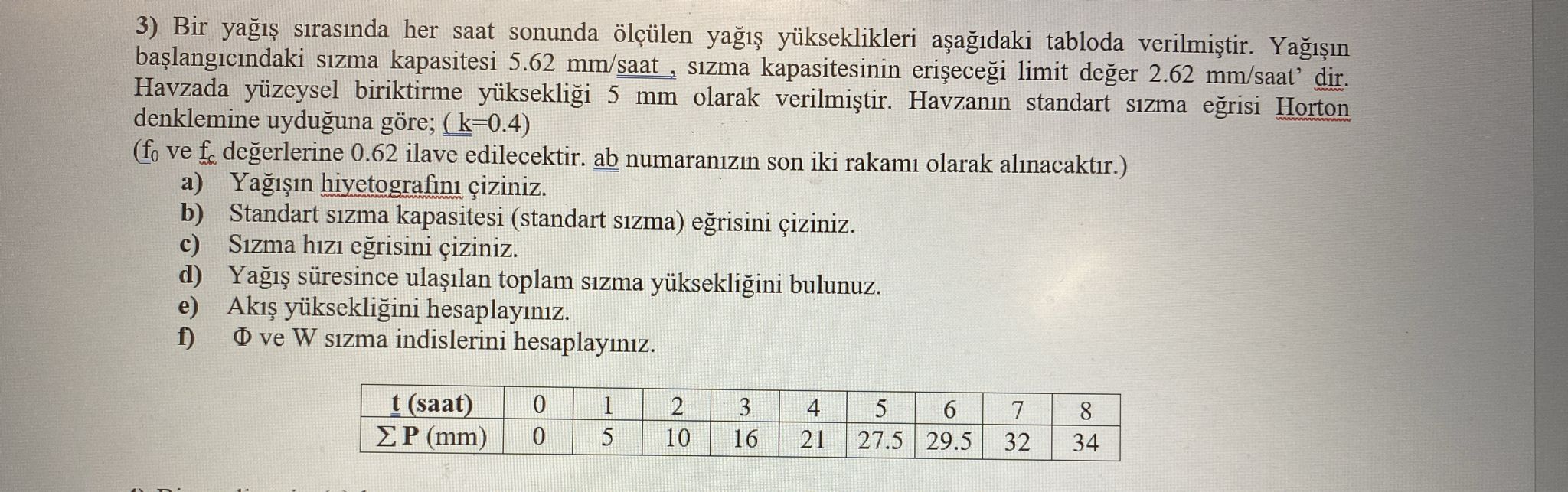 Bir ya s ras nda her saat sonunda l len ya y