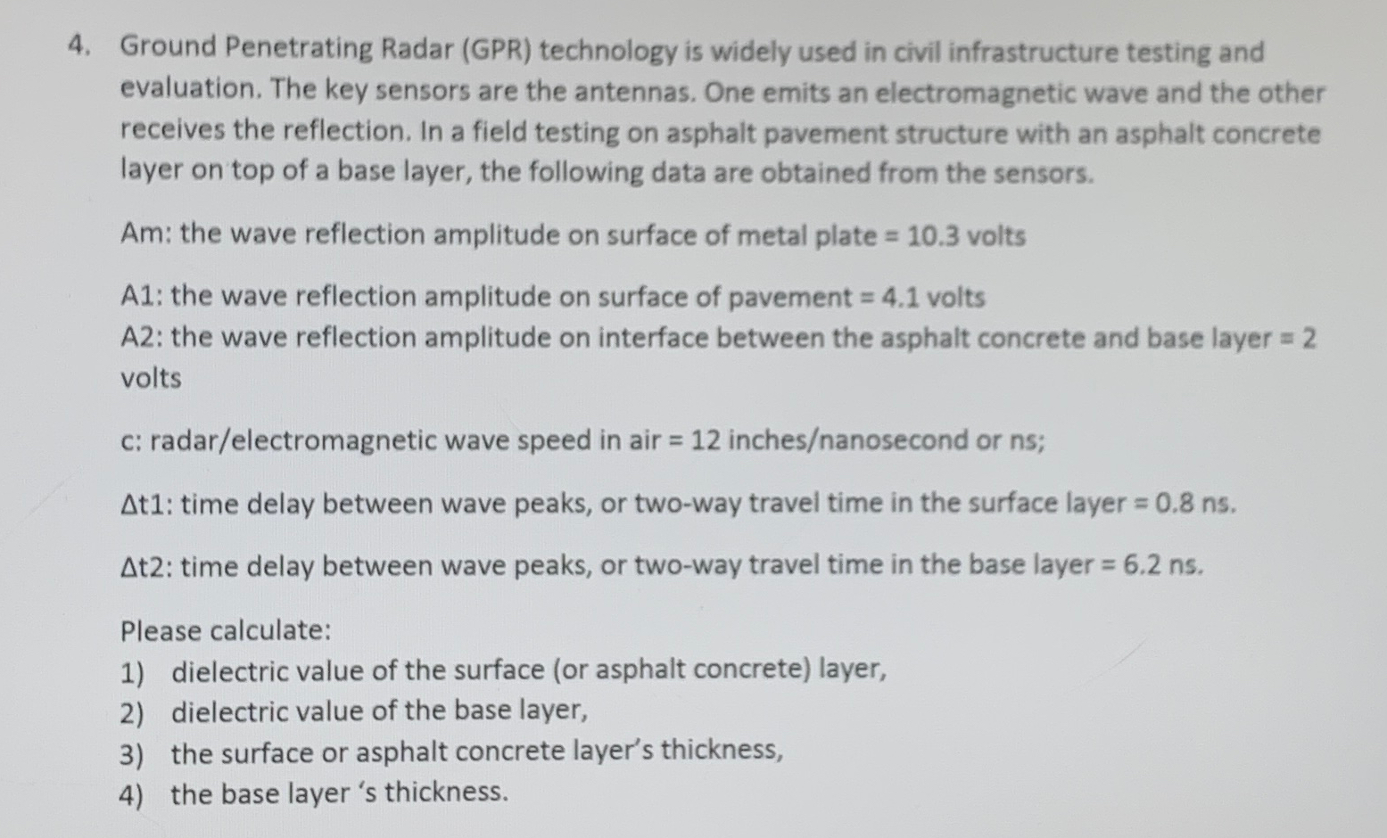 Ground Penetrating Radar ( GPR ) technology is