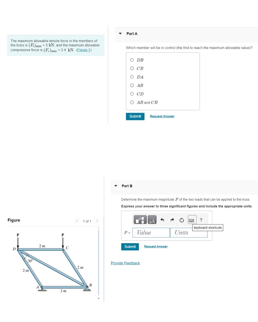 The maximum allowable tensile force in the