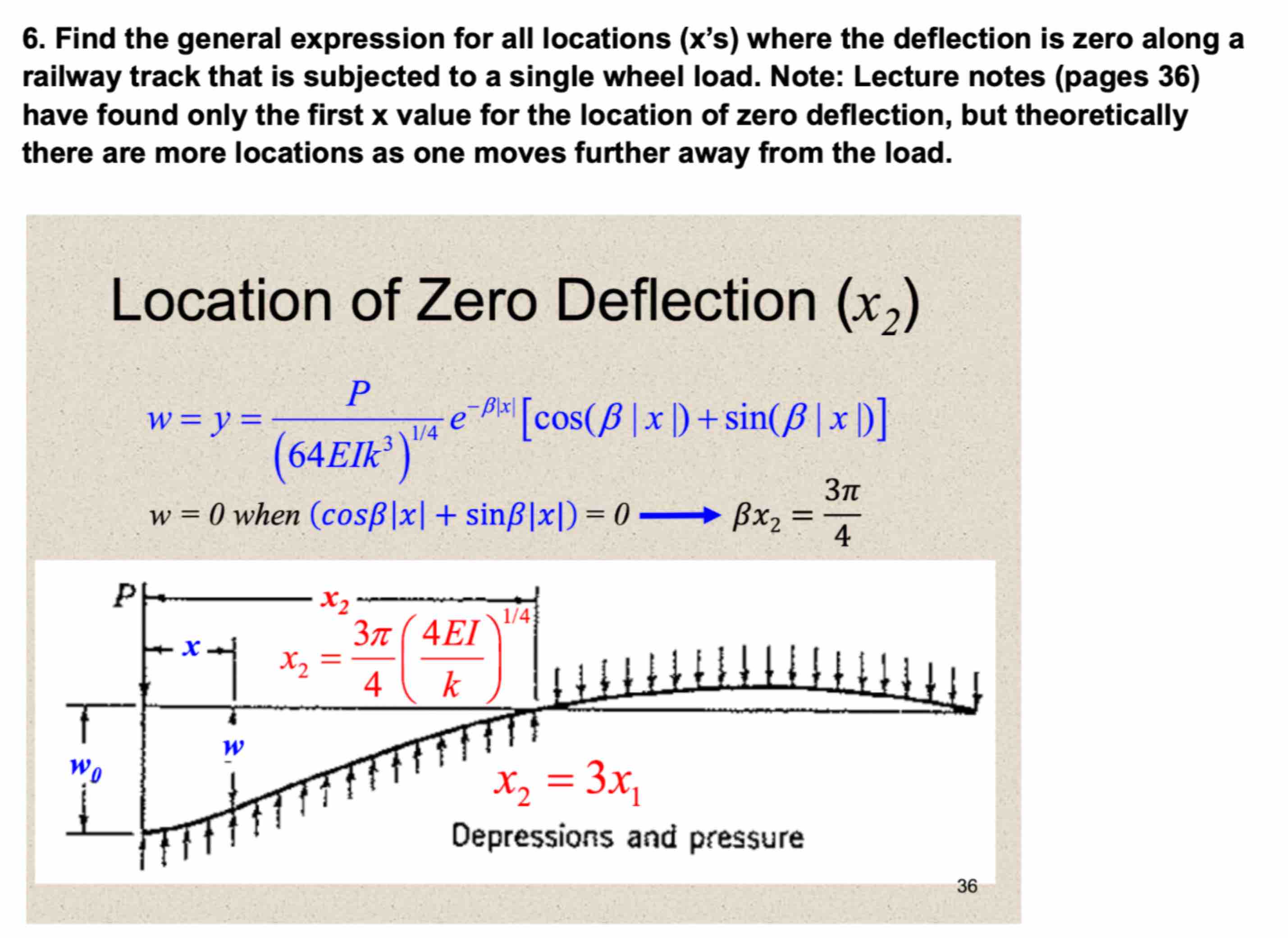Find the general expression for all locations ( x