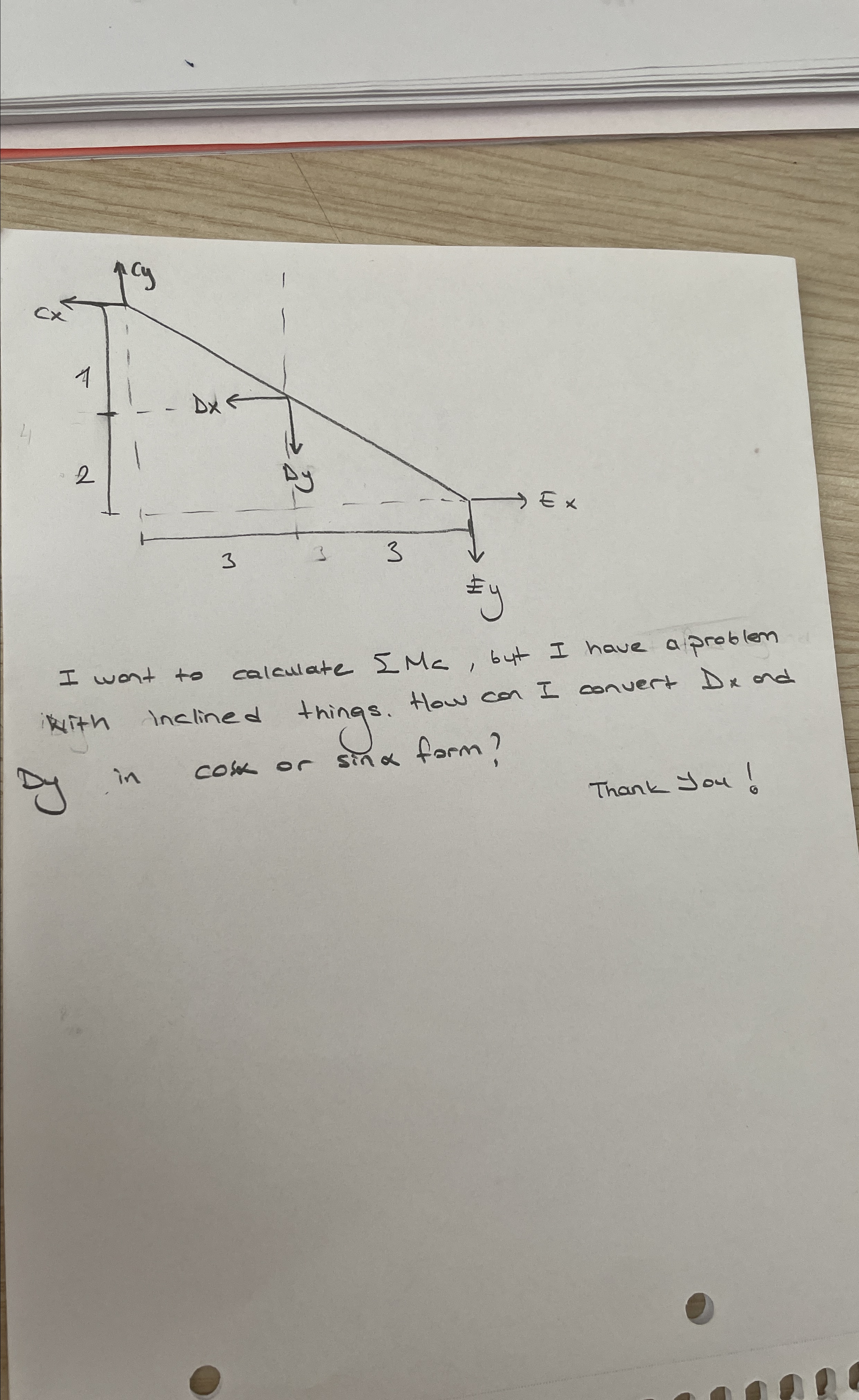 I want to calculate ? ? M c , but I have a