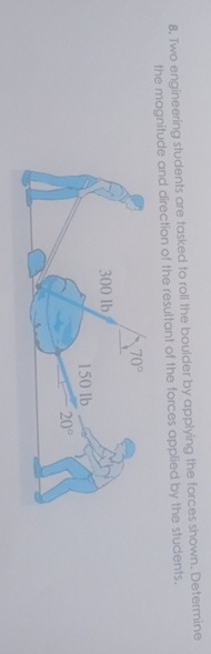 Two engineering students are tasked to roll the