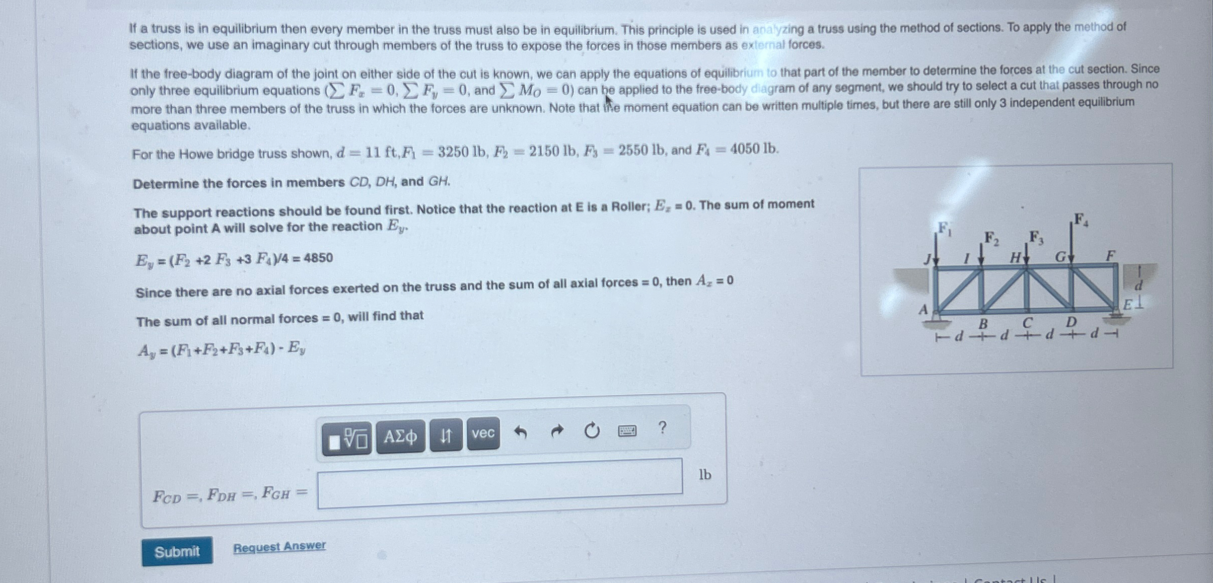 If a truss is in equilibrium then every member in