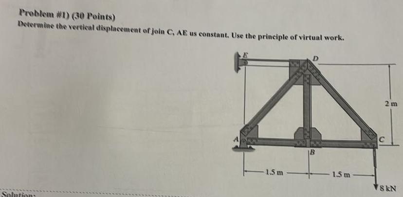 Problem N 1 ) ( 3 0 Points ) Determine the