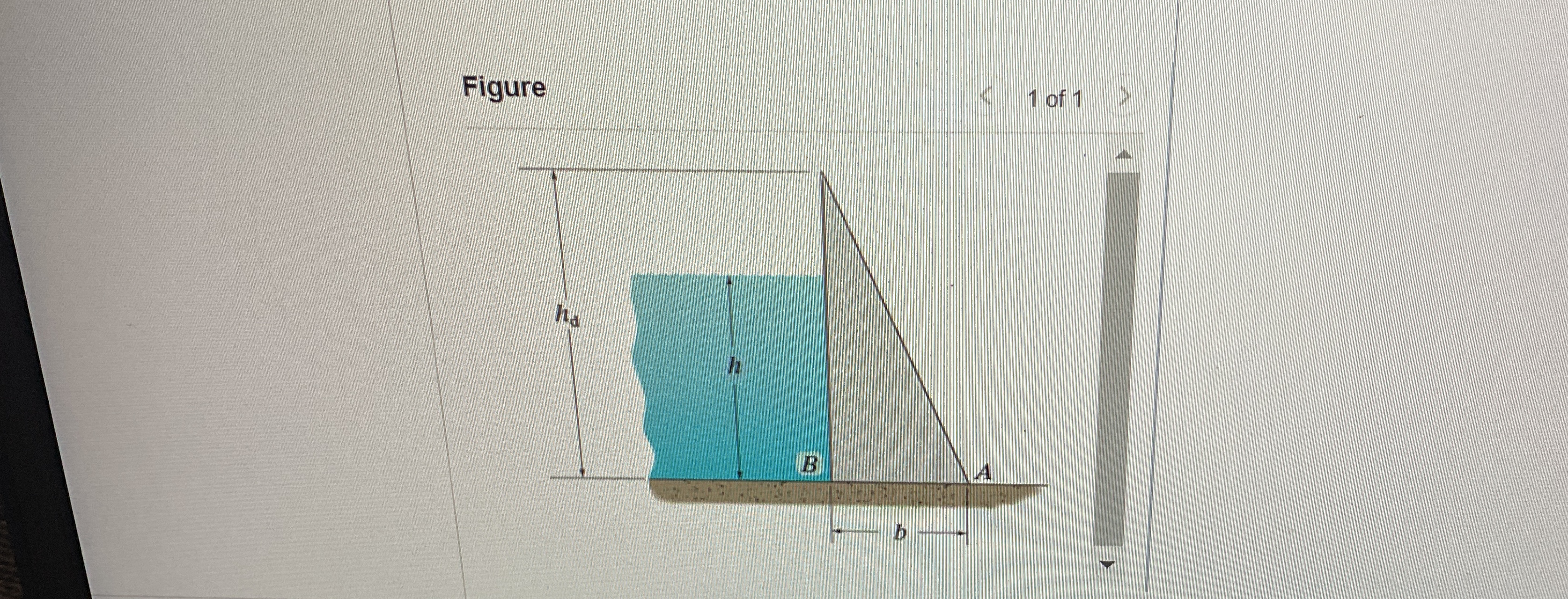 Consider the concrete gravity dam shown in (
