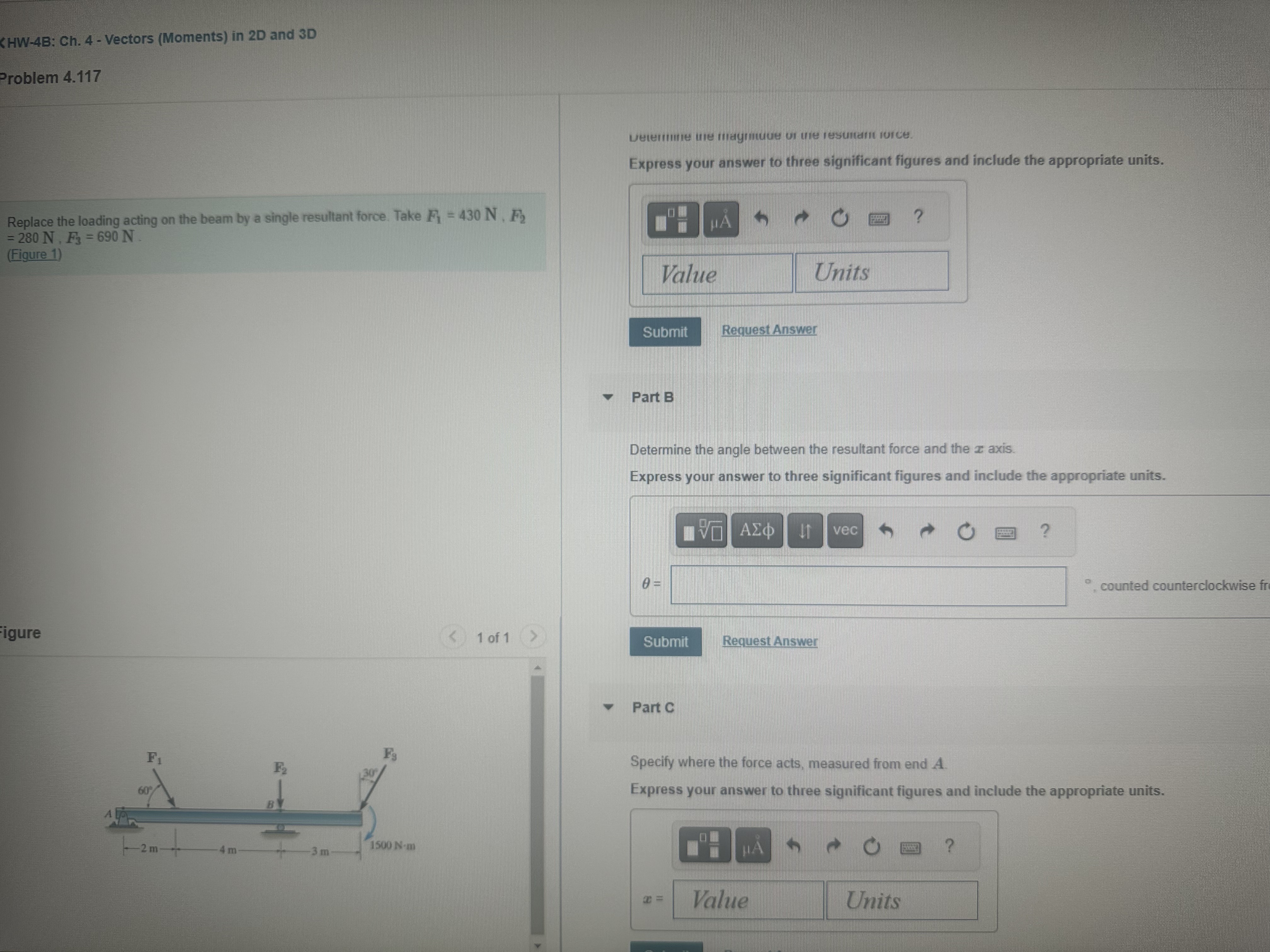 SHW - 4 B: Ch . 4 - Vectors ( Moments ) in 2 D