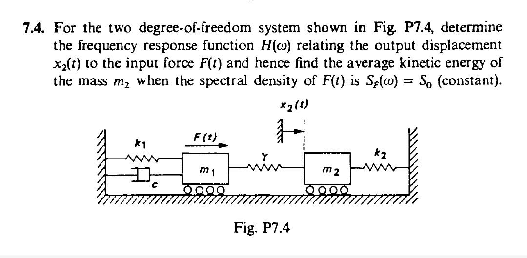 7 . 4 . For the two degree - of - freedom system