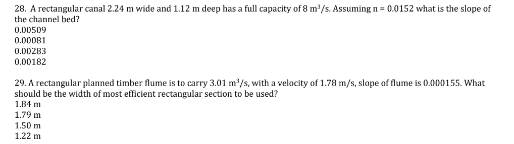 A rectangular canal 2 . 2 4 m wide and 1 . 1 2 m