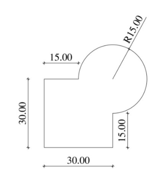 The following figure shows land areas needs to be