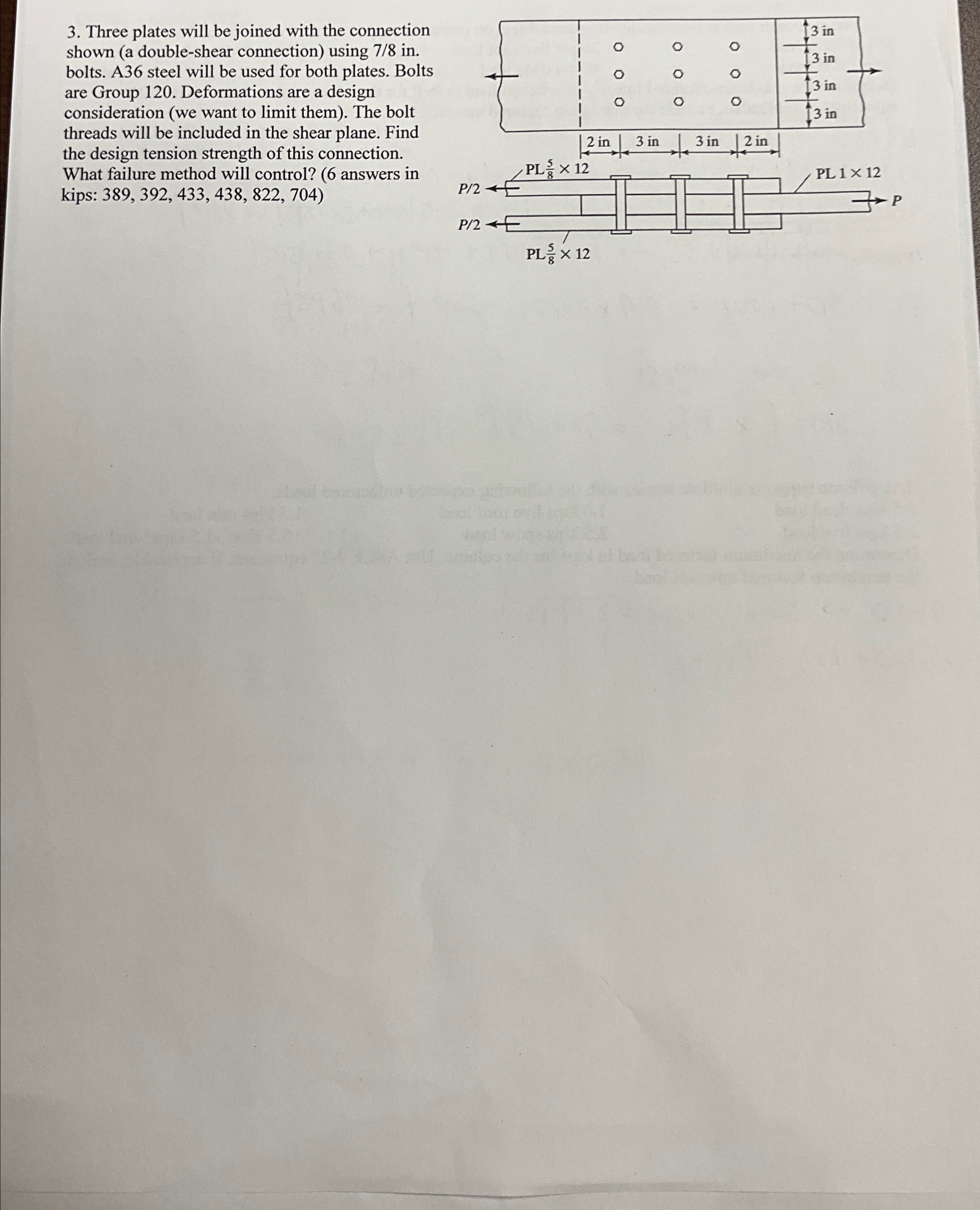 Three plates will be joined with the connection
