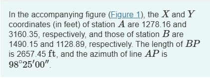 What are the coordinates of station P ? In the