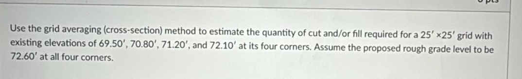 Use the grid averaging ( cross - section ) method