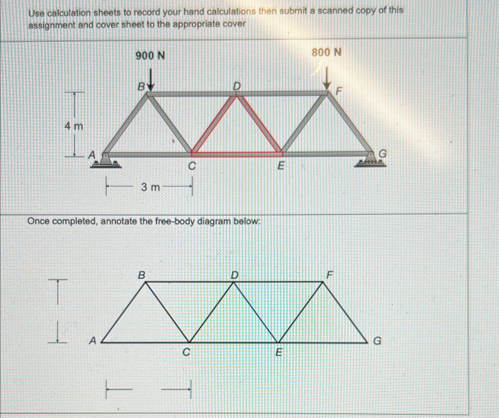 Use calculation sheets to record your hand
