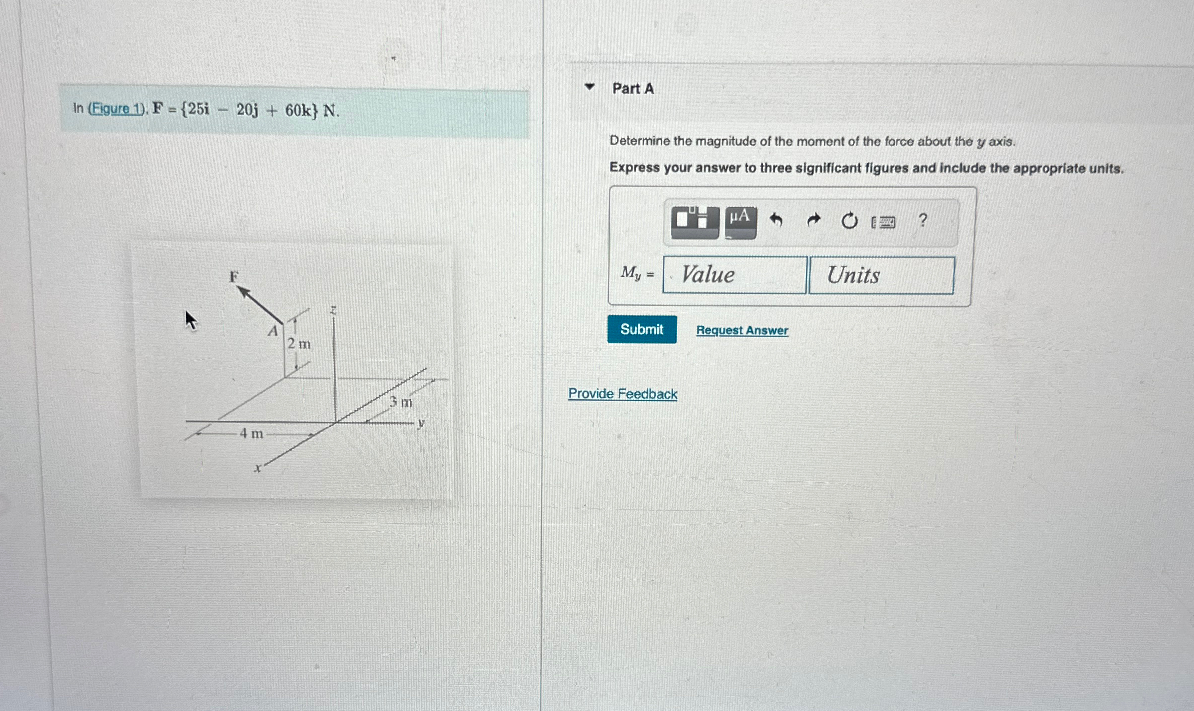 l n ( Figure 1 ) , F = { 2 5 i - 2 0 j + 6 0 k }