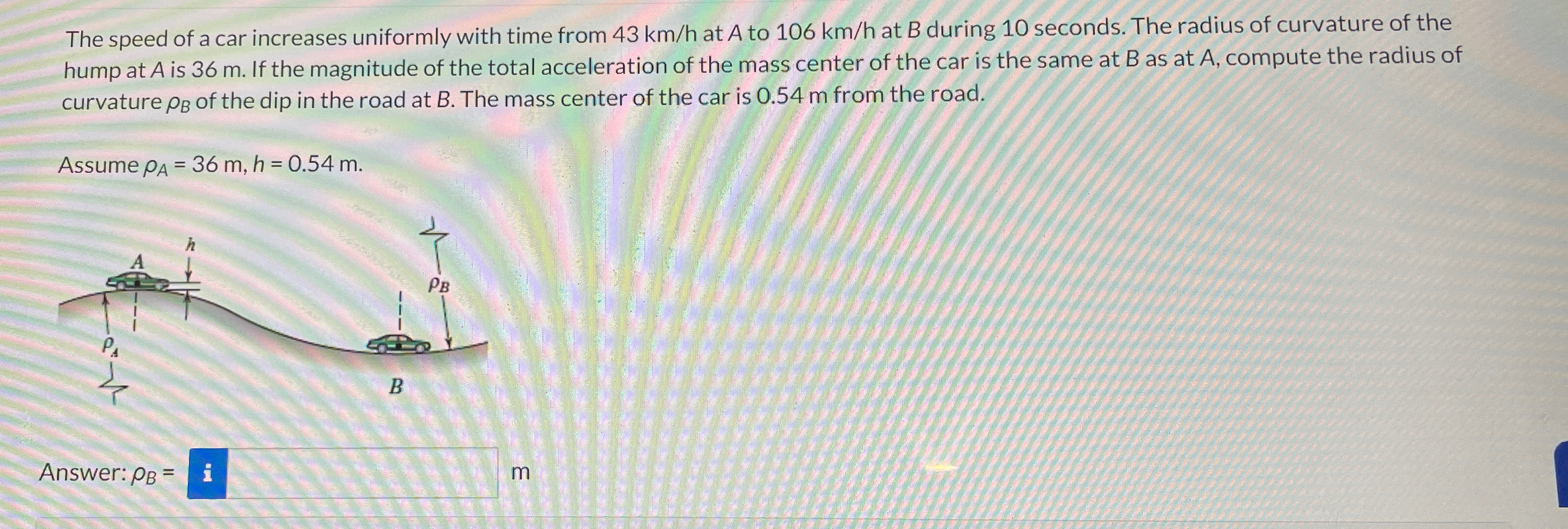 The speed of a car increases uniformly with time