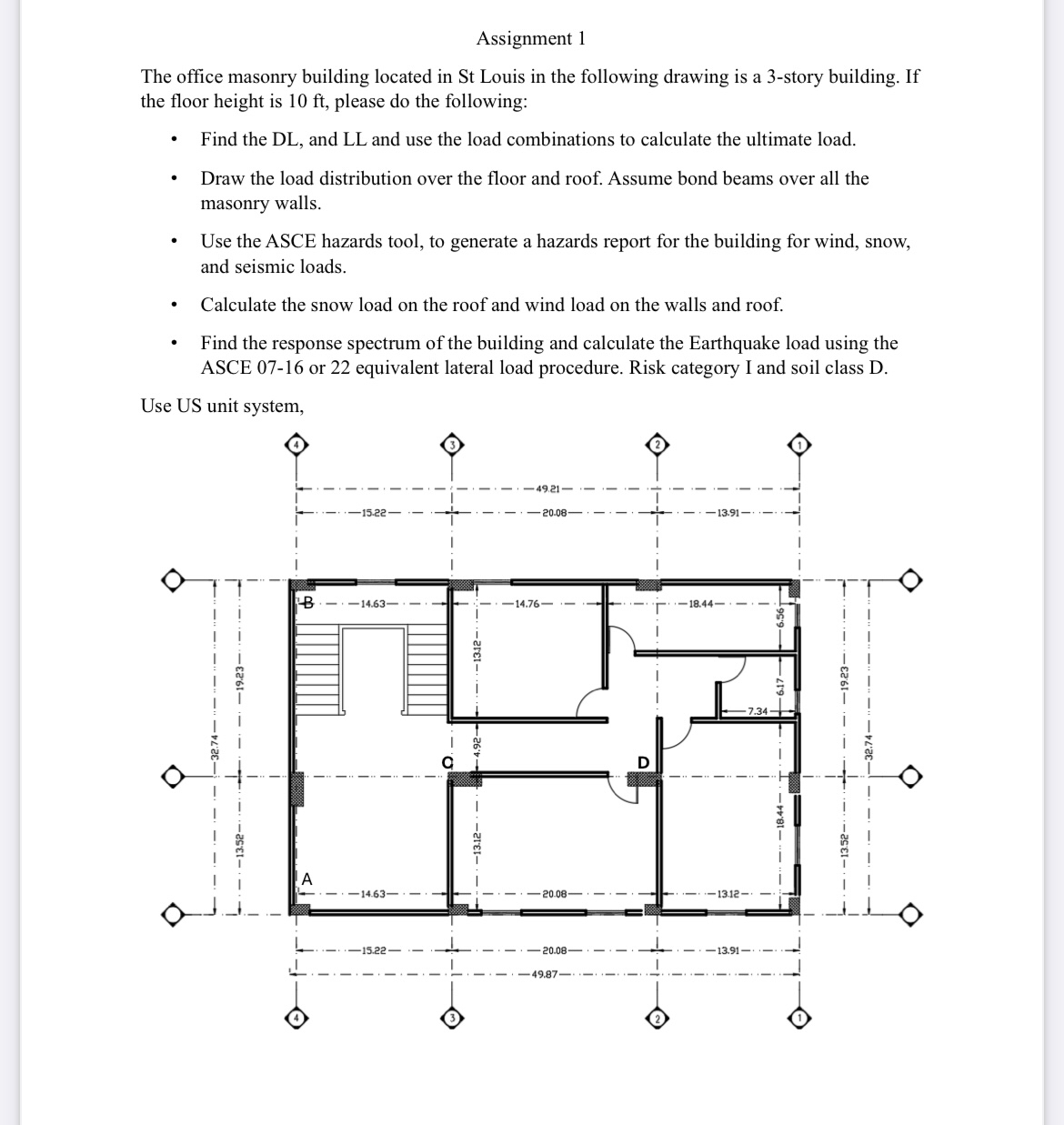 Assignment 1 The office masonry building located