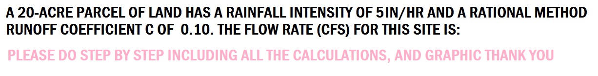 A 2 0 - ACRE PARCEL OF LAND HAS A RAINFALL