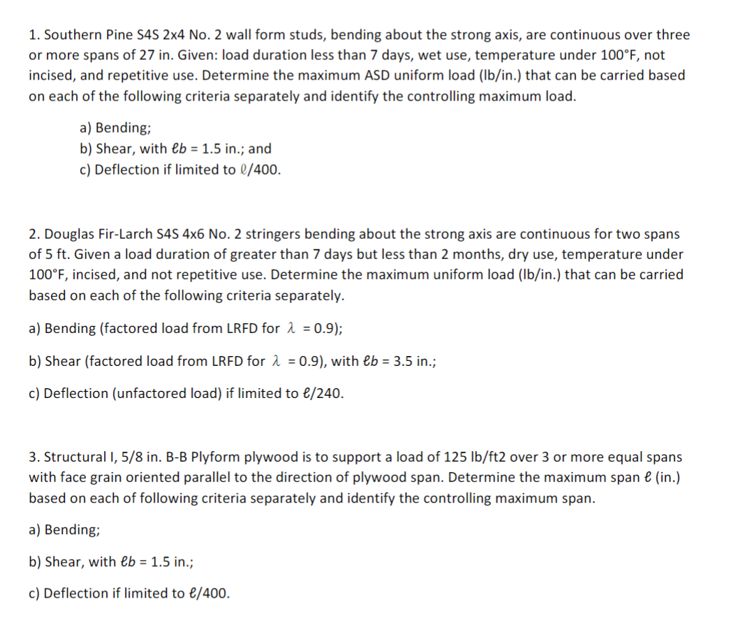 Answer al three questions please