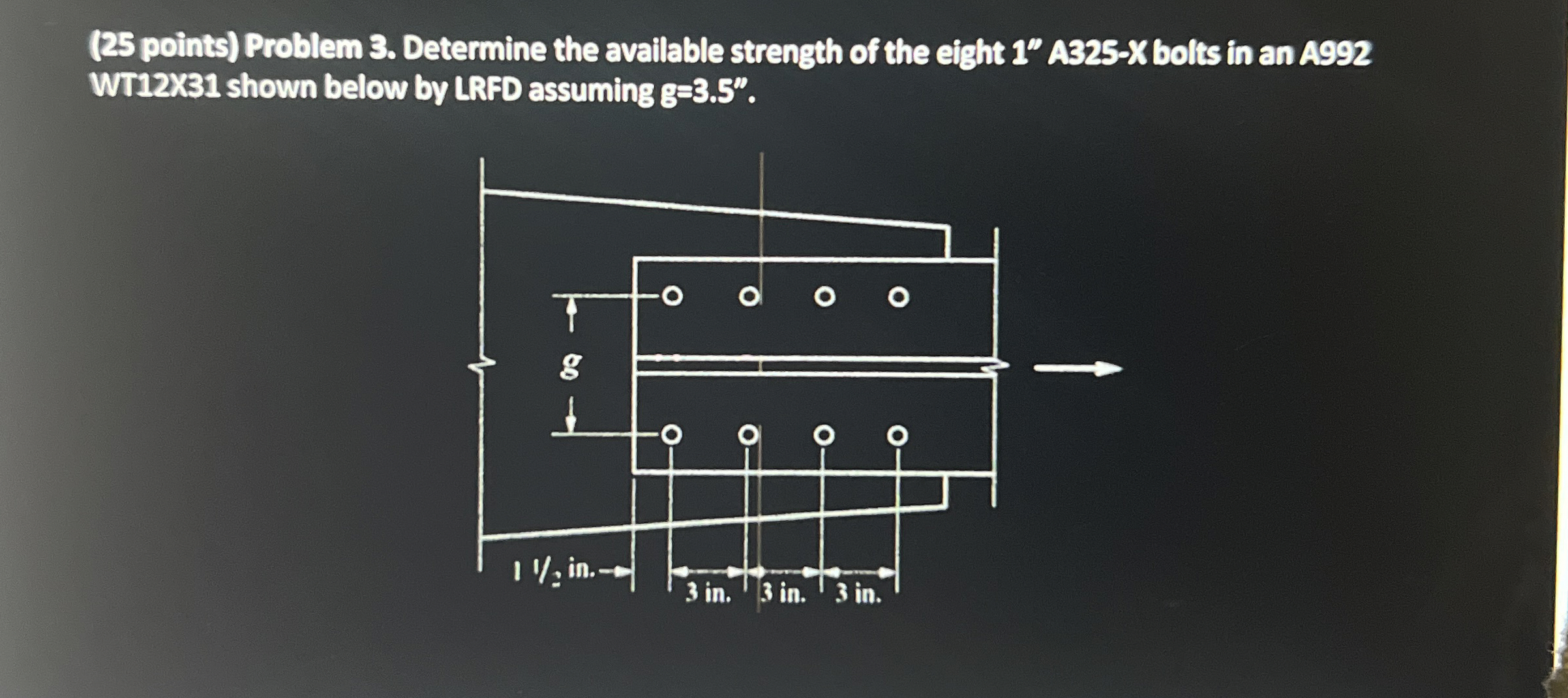 ( 2 5 points ) Problem 3 . Determine the