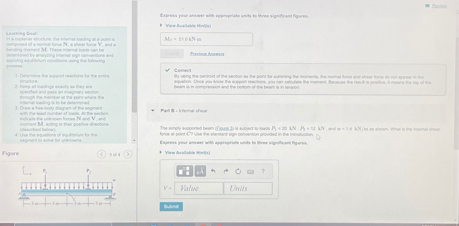 Review Express your answer with appropriate units