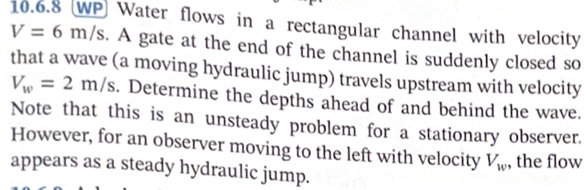 1 0 . 6 . 8 WP Water flows in a rectangular