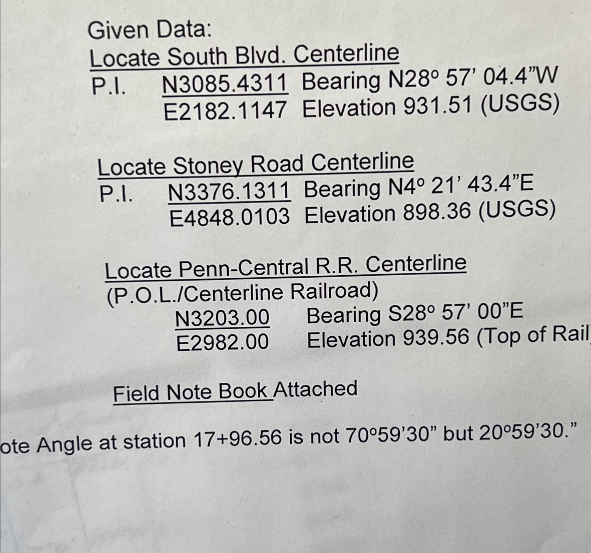 Calculate bearing of all linea and calculate