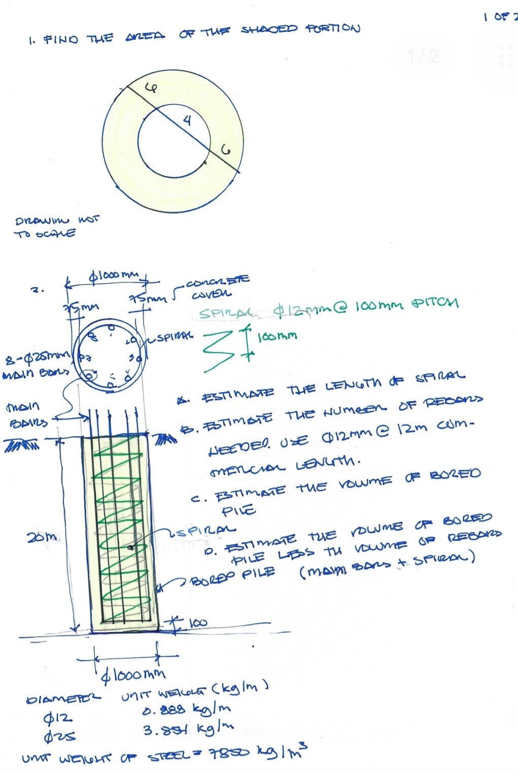 FIND THE ? ? ? ? FIEA OF THF SHEDED PORTION