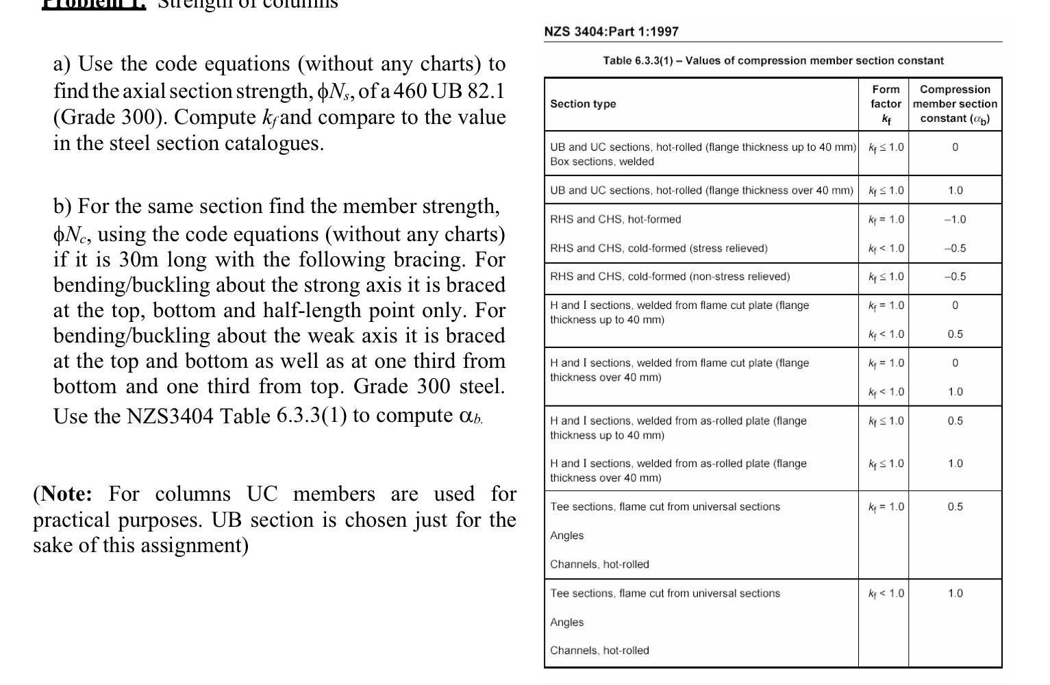 NZS 3 4 0 4 :Part 1 : 1 9 9 7 a ) Use the code