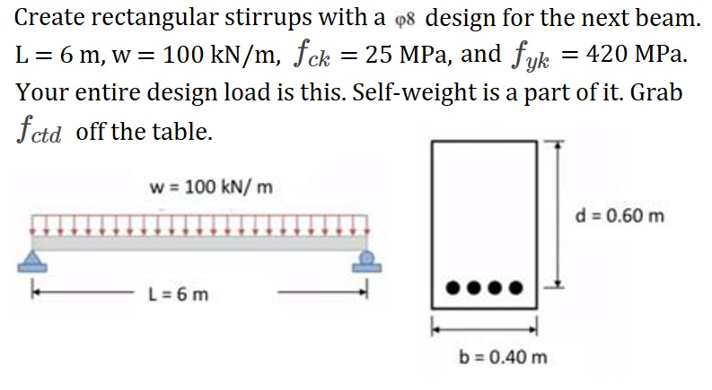Create rectangular stirrups with a 8 design for
