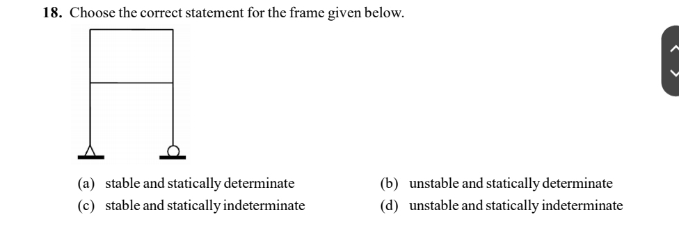 Choose the correct statement for the frame given