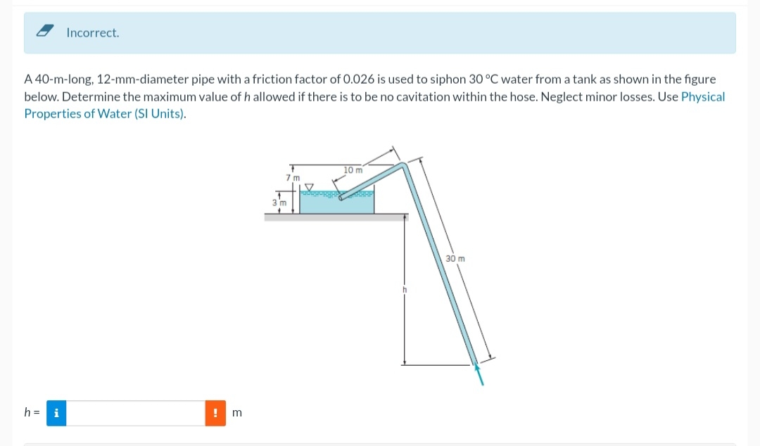 Incorrect. A 4 0 - m - long, 1 2 - mm - diameter