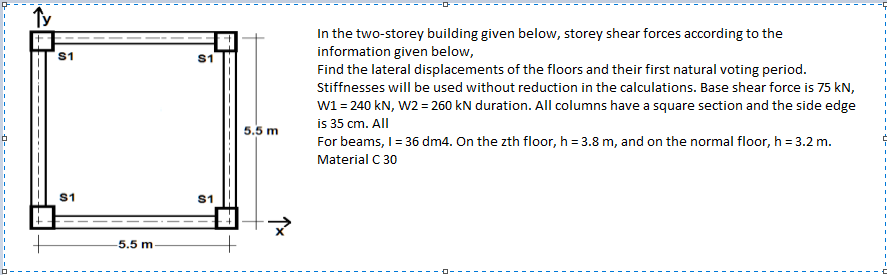 In the two - storey building given below, storey